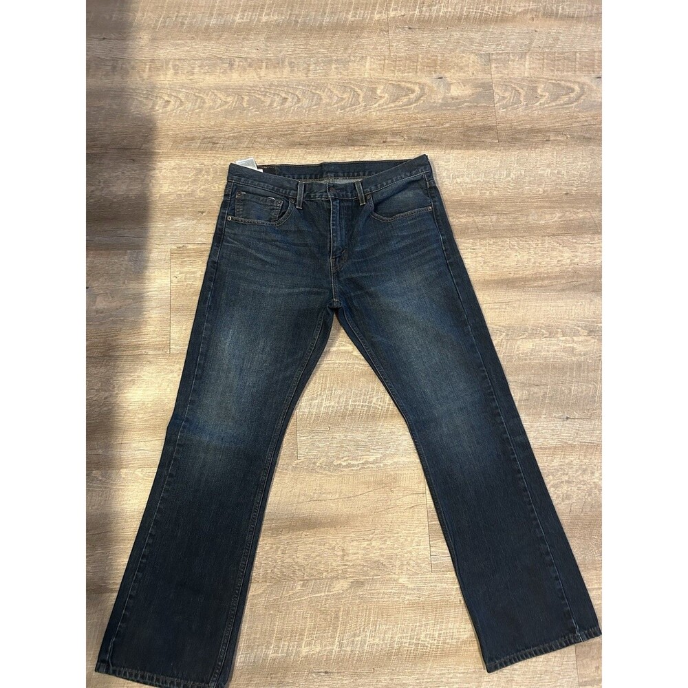 Levis 527 Slim Bootcut Mens Jeans W34 L30 Dark Wash Indigo Blue Denim 05527-4257